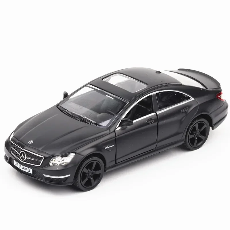 1:36 메르세데스 벤츠 CLS 63 AMG 체중계 자동차 모델, 미니어처 아트 피규어, 금속 다이캐스트 차량, 홈 오피스 장식 장식품 A57