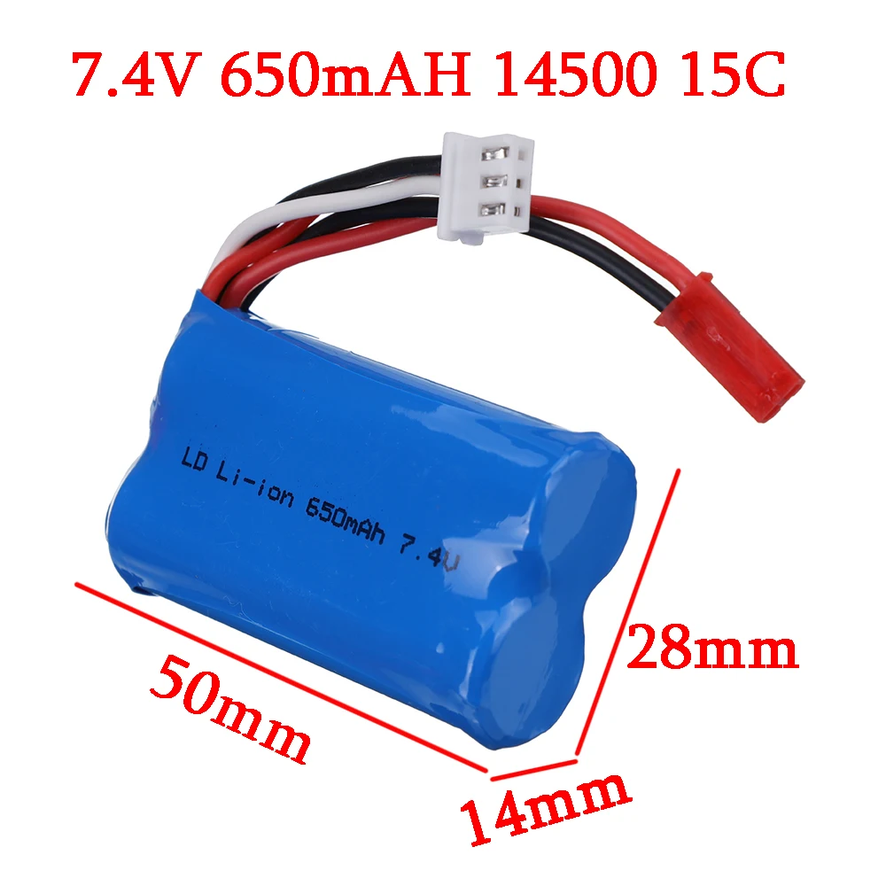 7.4V 650mAh Lipo Battery For GreatWall 2310 Syma F1 Huajun W608-7 HJ370 Attop YD712 YD921 7014 RC Boat car Helicopter parts