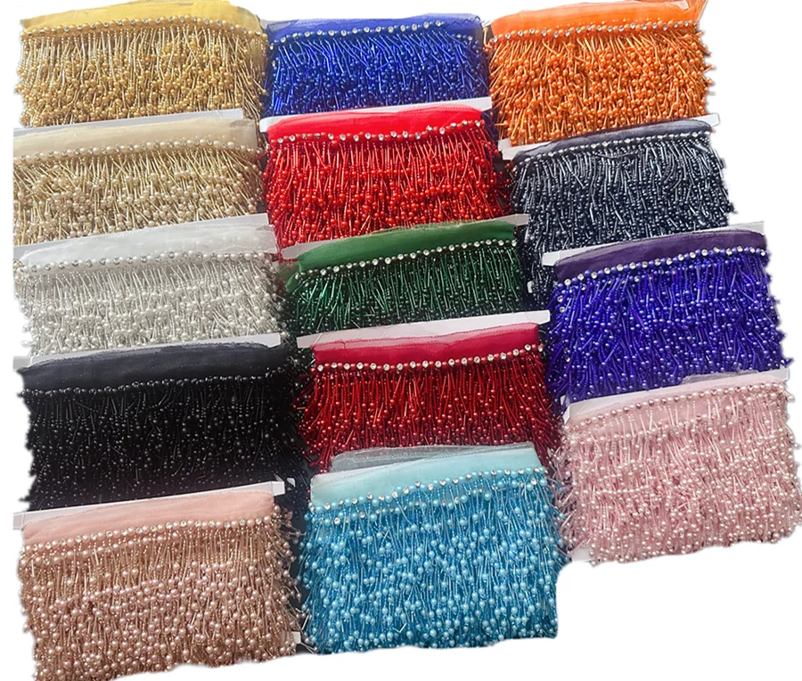 Borlas de Pérolas Longas e Curtas Penduradas, Acessórios para Decoração de Roupas Rosa, Tubo de Pérolas, Bolha, 8cm, RS24018