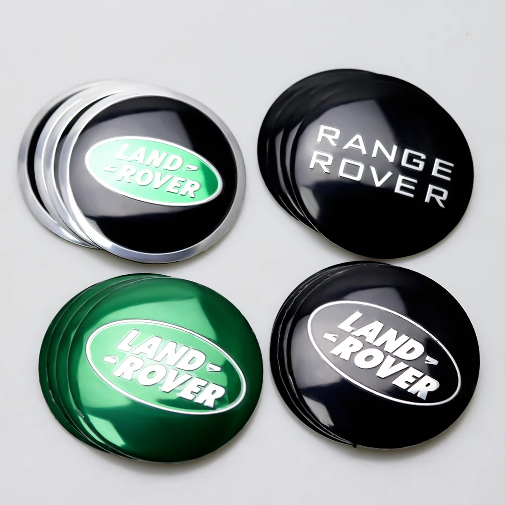 For Land Rover Range Rover Defender 3 4 Evoque Discovery 1 2 Vogue Velar 4pcs 56mm Car Wheel Center Hub Caps Wheel Cover Sticker