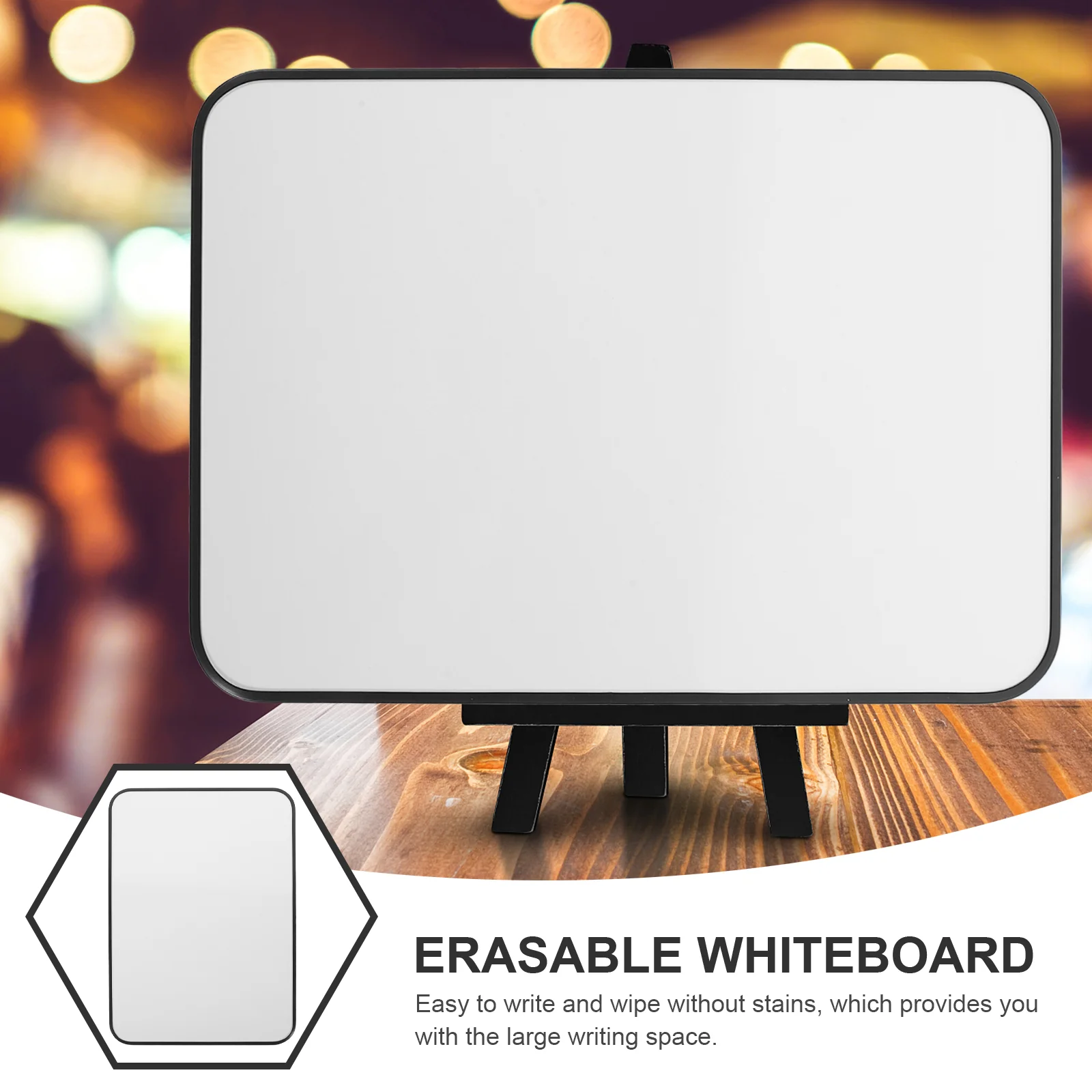 Office Board A4 Whiteboard Handheld Dry Erase Double Sided Portable Soft Edge Mini Erasable Chalkboard