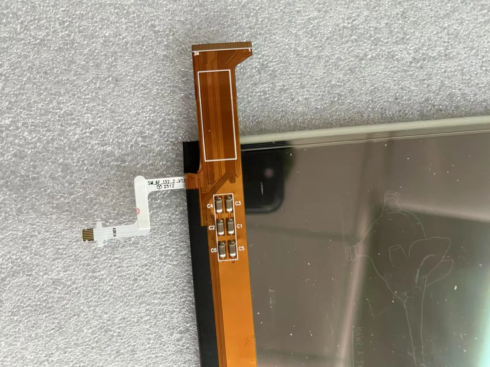 Tela eink Poke5s poke6s lcd 300ppi SDR6F0416A de 6 polegadas