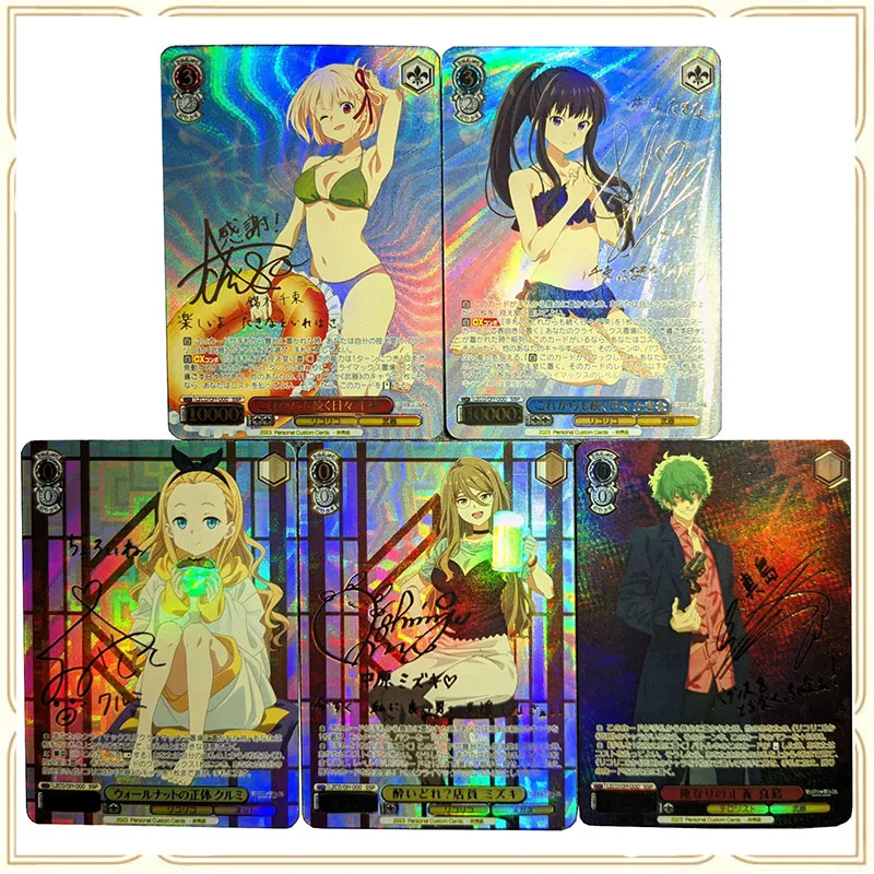 

Anime Weiss Schwarz DIY ACG Lycoris Recoil Sexy Boy Games Toys Collectible Cards Christmas Birthday Gifts Goddess Stories