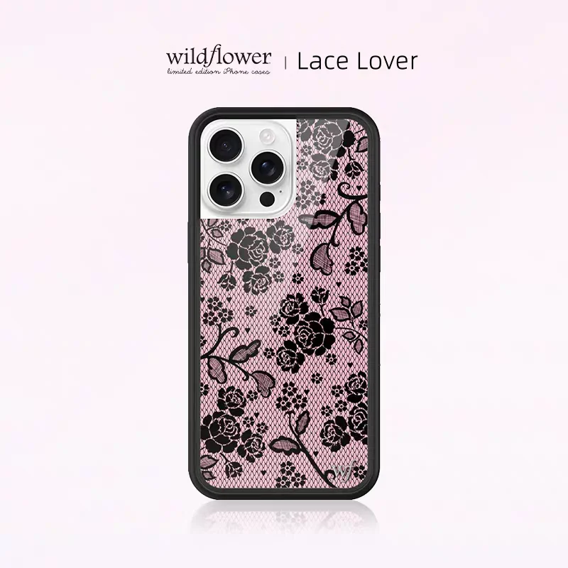 

Wildflower Lace Lover Rose Floral Phone Case for iPhone 16 15 14 Plus 13 12 17 Pro Max Air 17Pro WF Flowers Wild Girls Cover