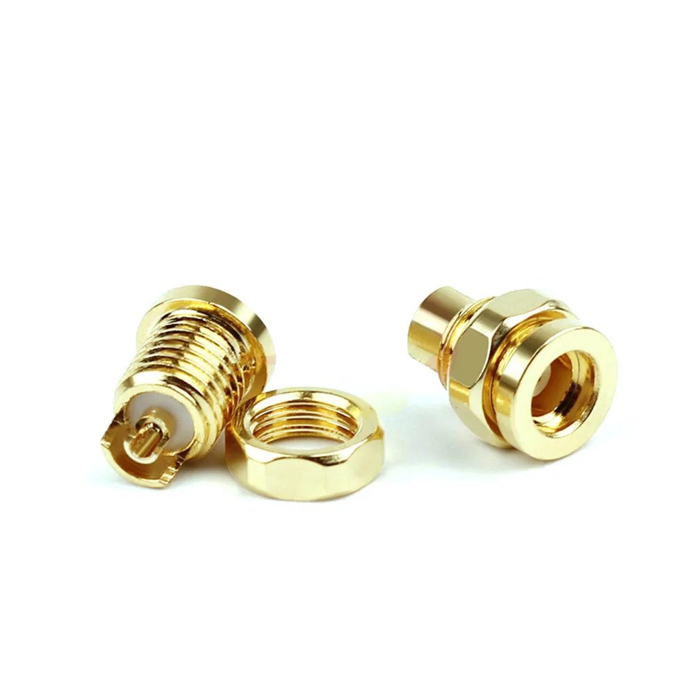 1-10pcs MMCX Connector Female Earphone PCB Mount Pin For Soldering IE800 Headphone Short Type Beryllium Copper Wire Connector