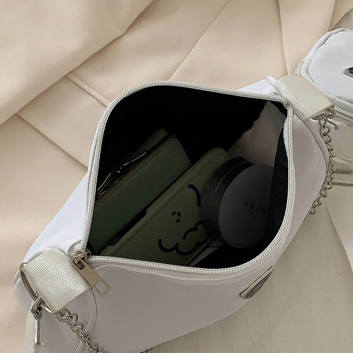 Bolso bandolera de nailon para mujer, bolso informal portátil a la moda, bolso cruzado para estudiantes
