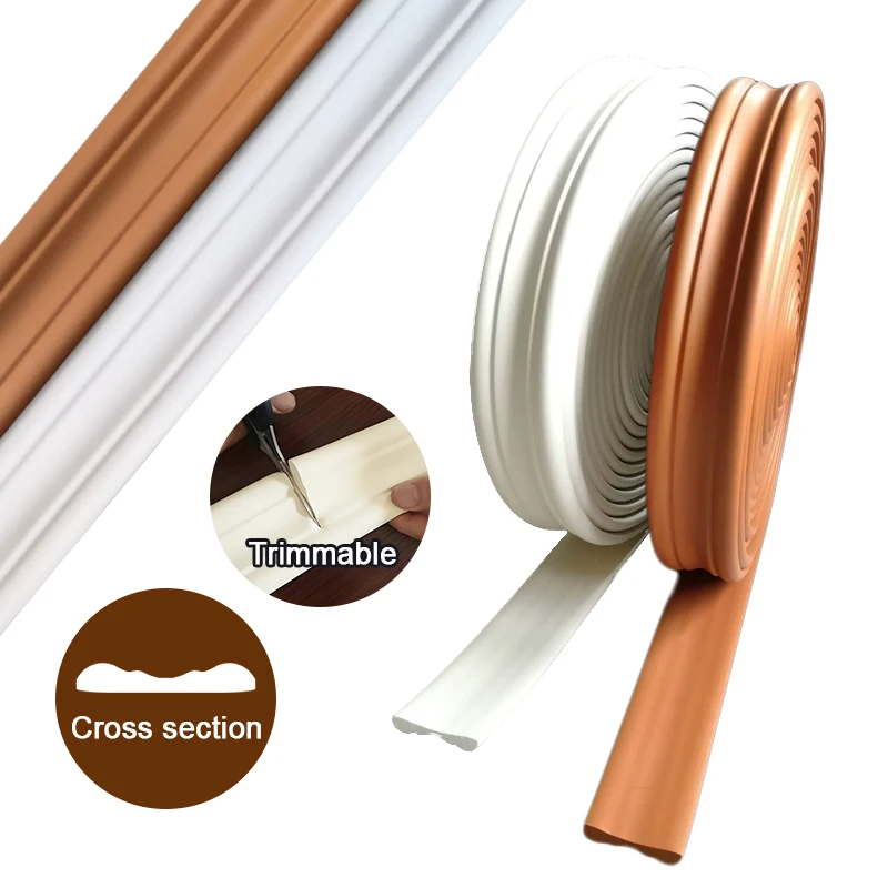 3D Wall Border Easy Install Self-Adhesive Tape 3cm X 5m for Wall Decor TV Background Photo Frame Child Safe Anti-Collision Guard