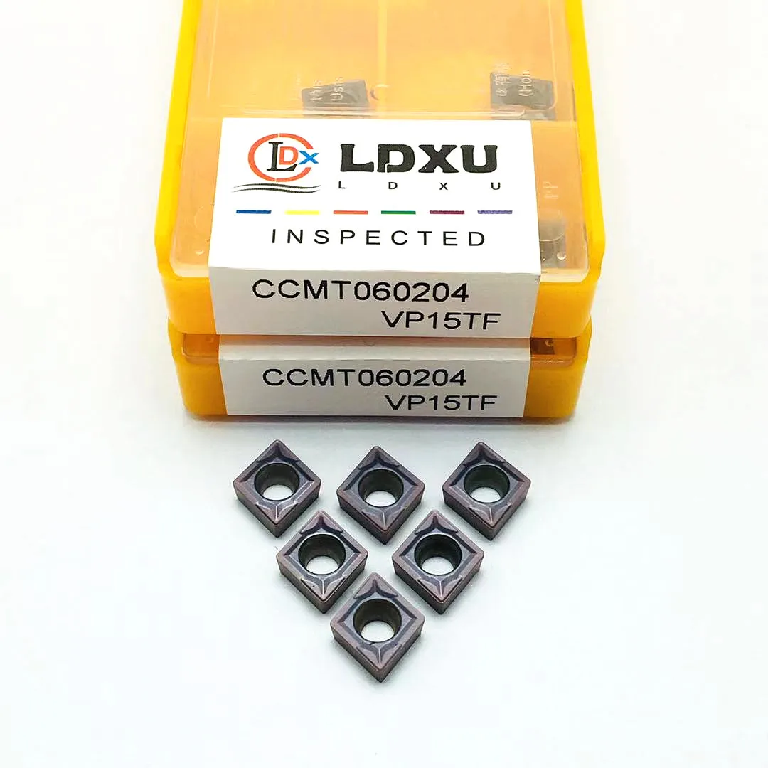 CCMT060204 VP15TF CCMT060204 IC907/IC908 inserto in metallo duro fresa interna utensile per tornio CNC CCMT 060204 parti del tornio