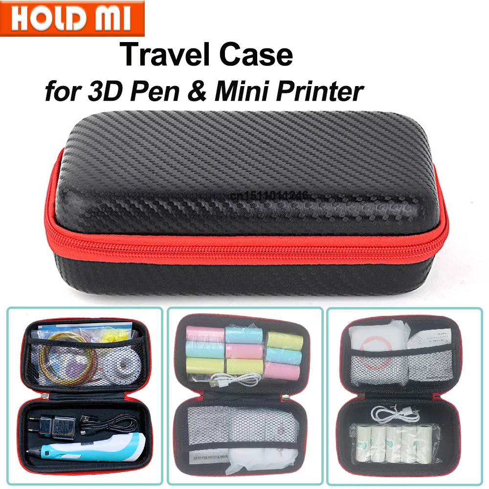 

Portable Special Storage Bag For 3D Printing Pen Mini Printer Storage Bag Case Travel Case for Thermal Printer 3D Pen Accessory