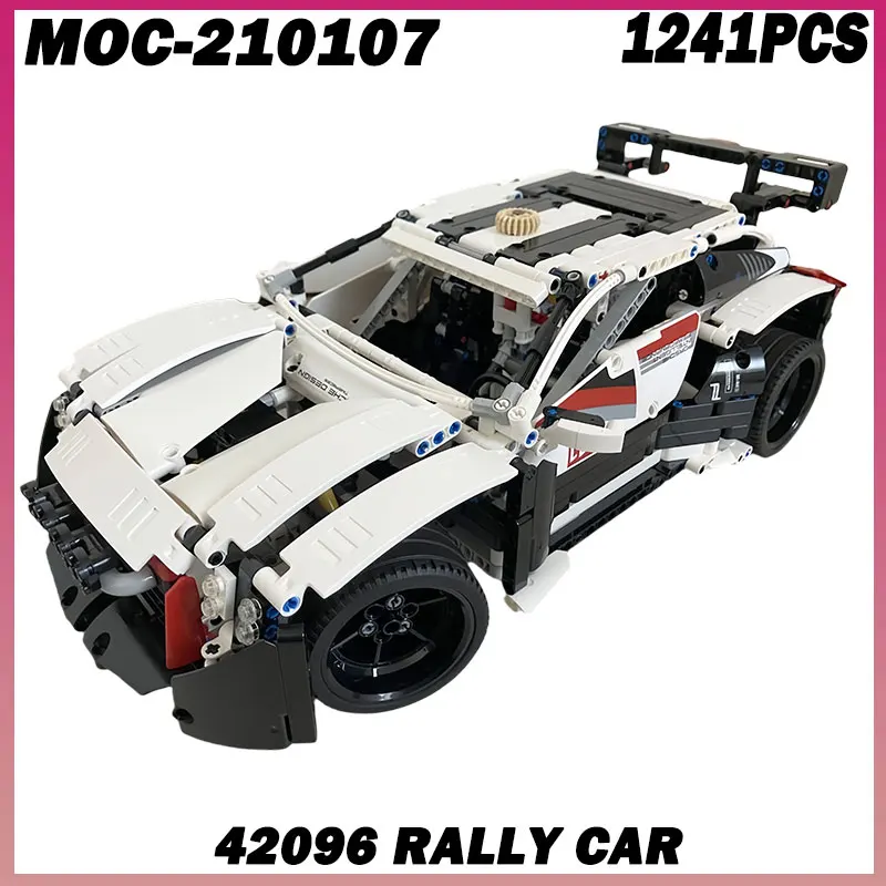 

1241 шт. MOC- 210107 Модель гоночного автомобиля Moc, набор строительных блоков, сборочные кирпичи, креативная инженерная игрушка для мальчиков и девочек, STEM Learning