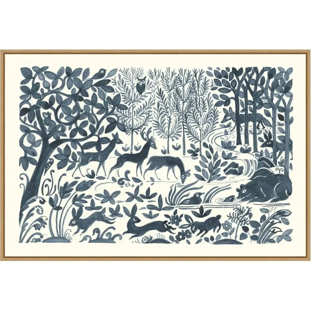 Canvas Wall Art 23x33: Forest Scene II by Miranda Thomas, Nature Decor, Suitable for Living Room, Bedroom, Bathroom, Kitchen