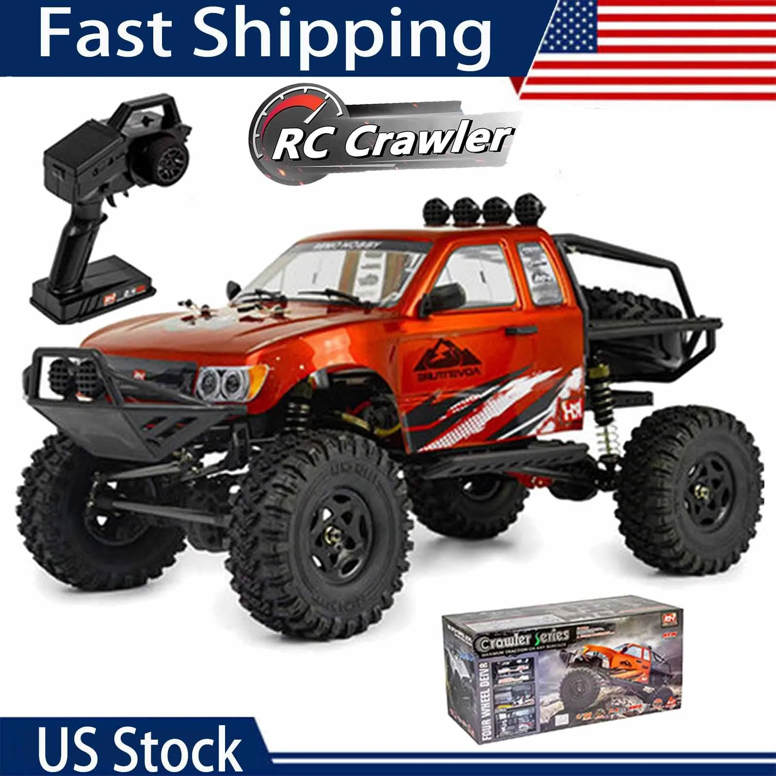 

Радиоуправляемый внедорожник Remo 1:10 Rock Crawler 4WD с двухскоростной коробкой передач для детей