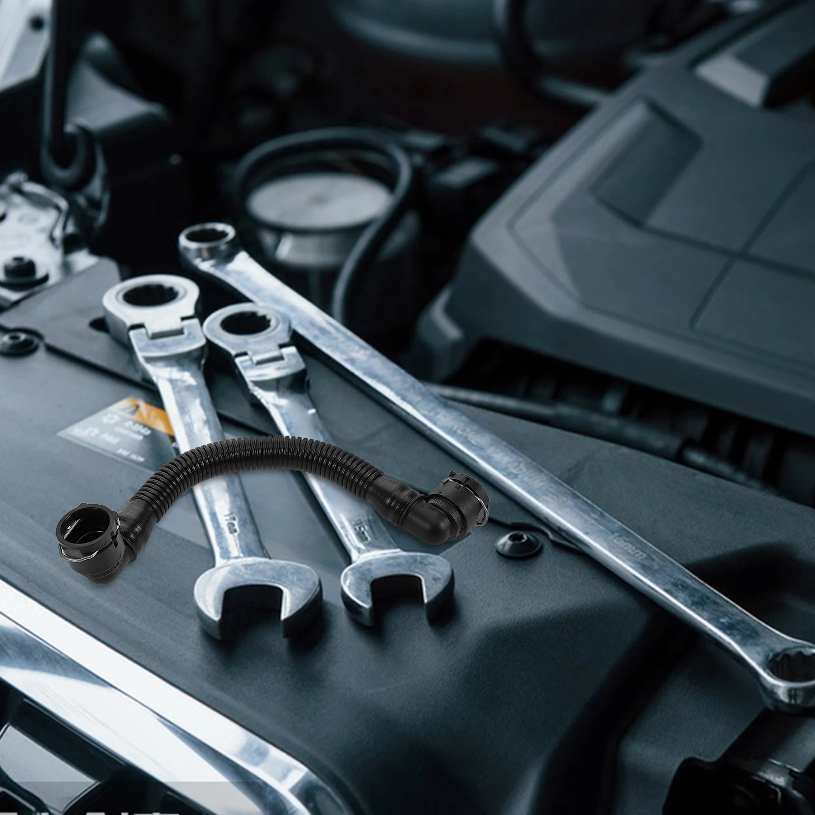 

V Crankcase Ventilation Valve Air Pipe High Temp Resistant Plastic Easy Install Wide Compatibility Engine