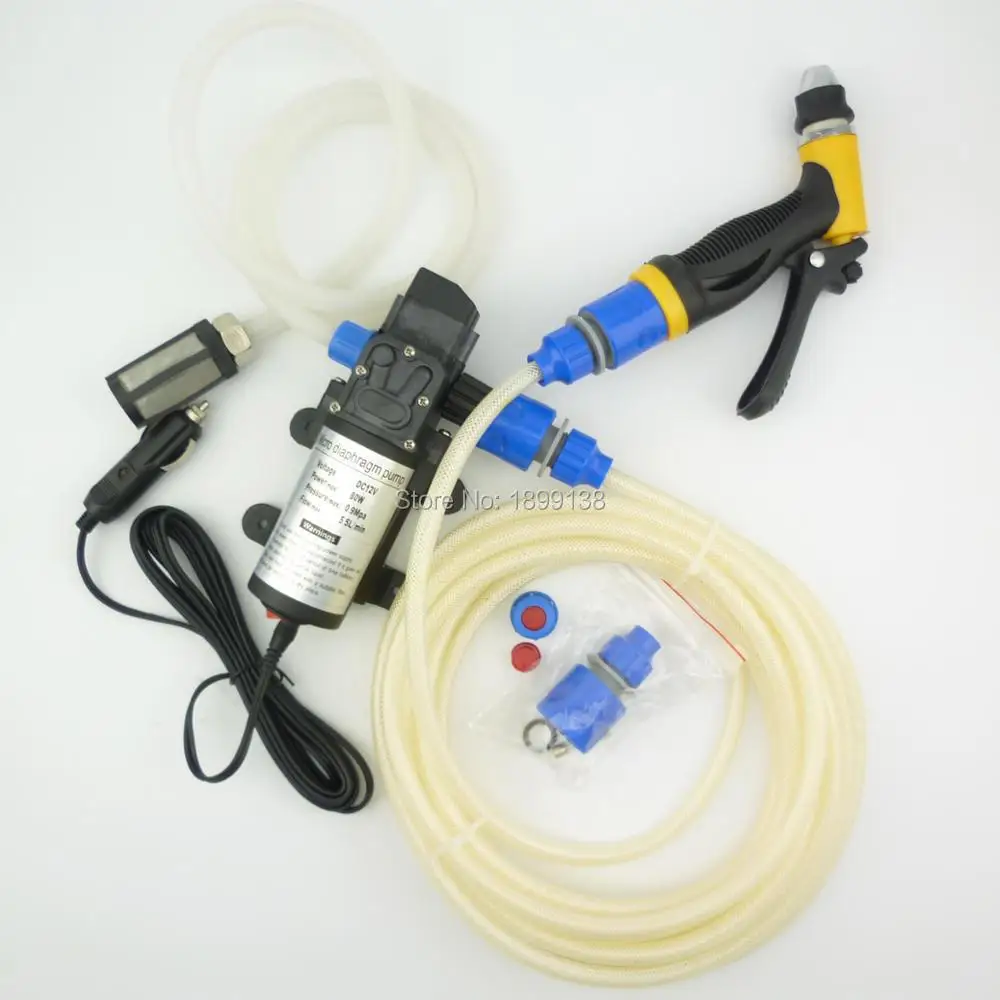 

Nuotrilin 80 Вт 5,5 л/мин мини 12 В портативная автомойка высокого давления