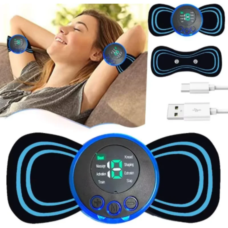 Tragbares Intelligentes Mini-Elektrisches Nackenmassagegerät mit Mehreren Einstellbaren Stufen für Schulter- und Nackenmassage