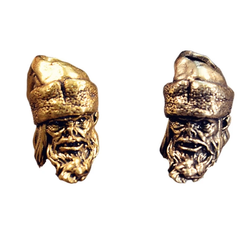 N7YF Stylish Artistic Santa Metal Beads for Crafting and Decoration DIY Accessories