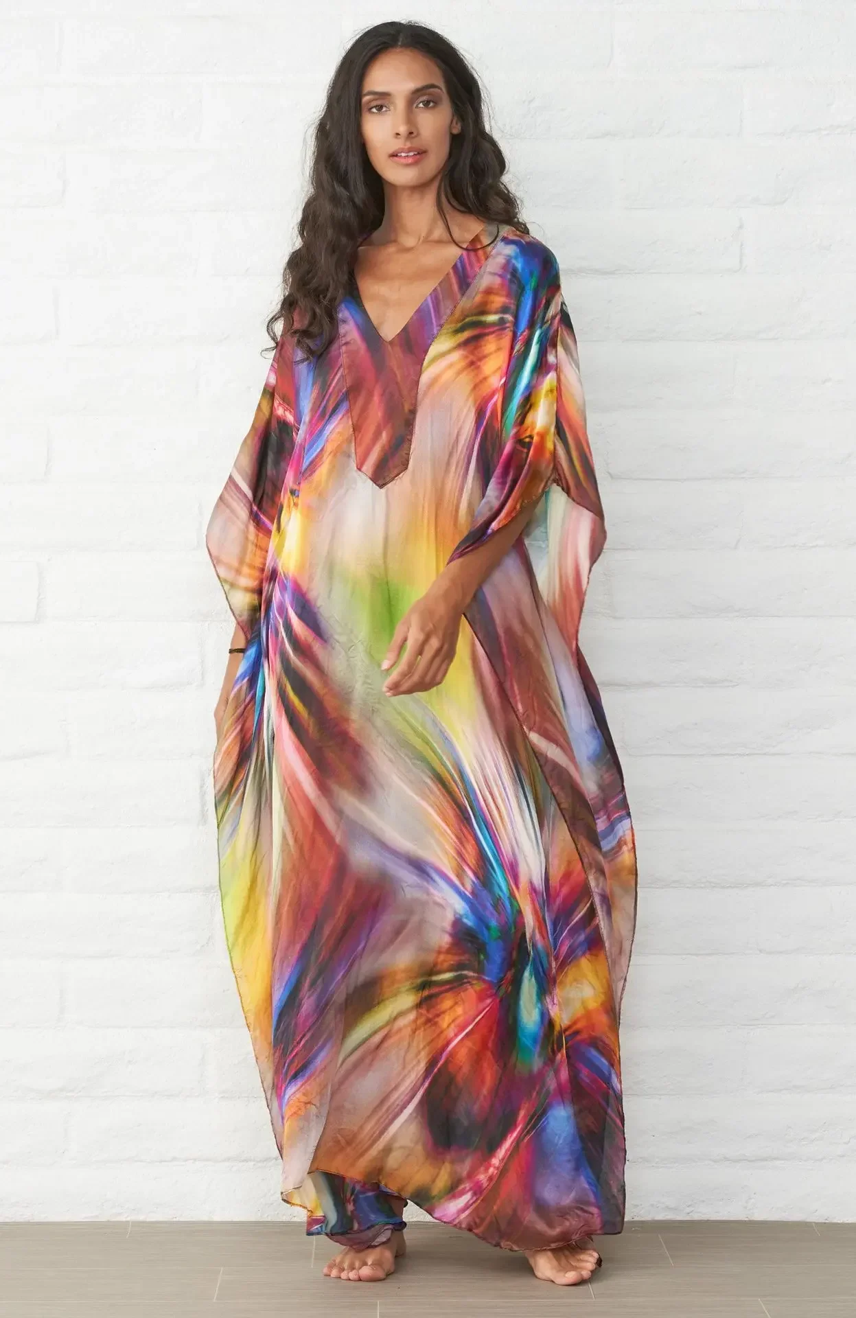 Quick-drying Kaftan Beach Cover up Pareos de Playa Mujer 2023 Beach Wear Oversize Bikini Cover up Robe Plage Beach Tunic