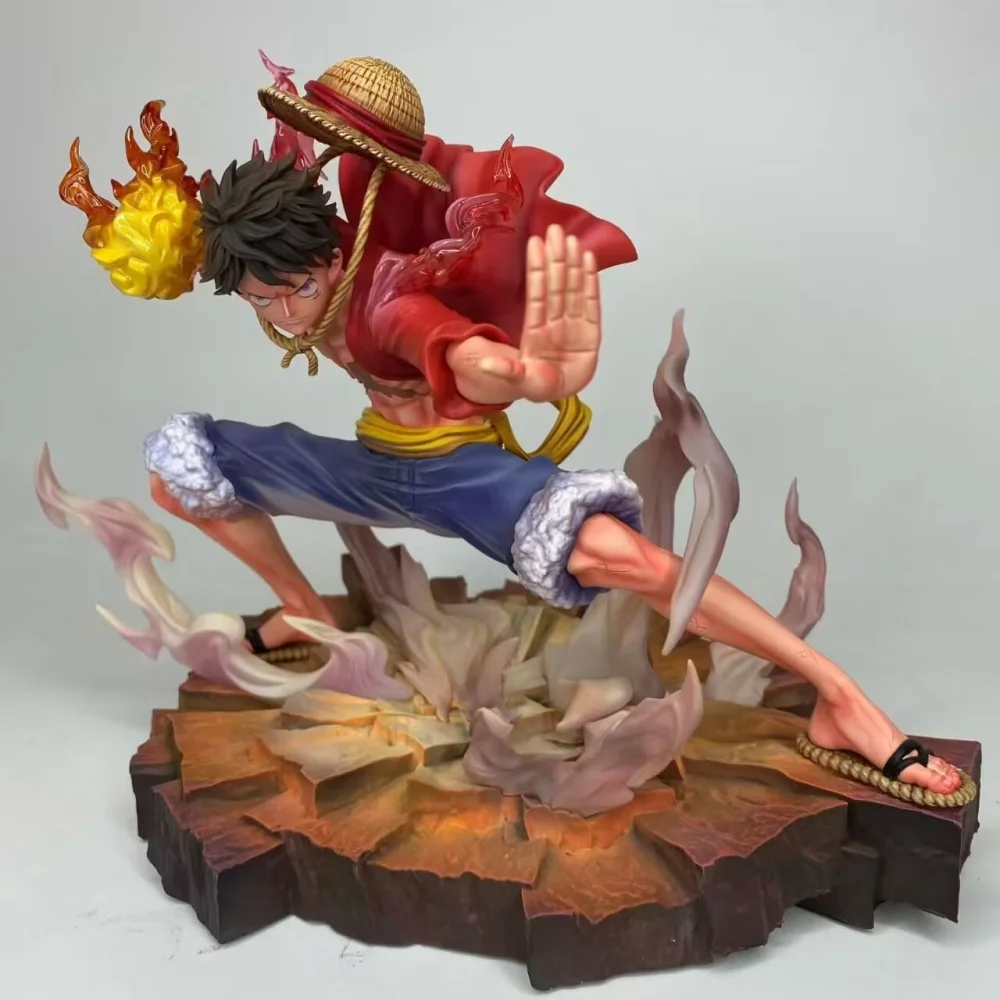 

Anime One Piece Monkey·D·Luffy Second Gear GK Fighting PVC Action Figure Collectible Model Doll Toy 18CM