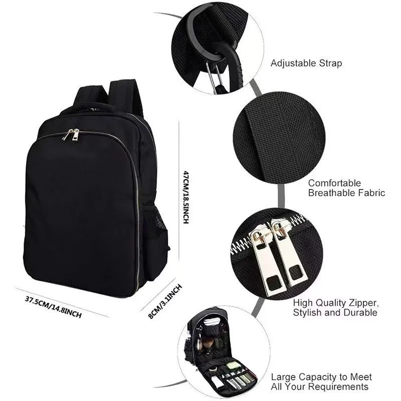 Hair Tool Bag Multifunctional Oxford Cloth Tool Bag Outdoor Portable Organizer Backpack Large Capacity Backpack Organizers