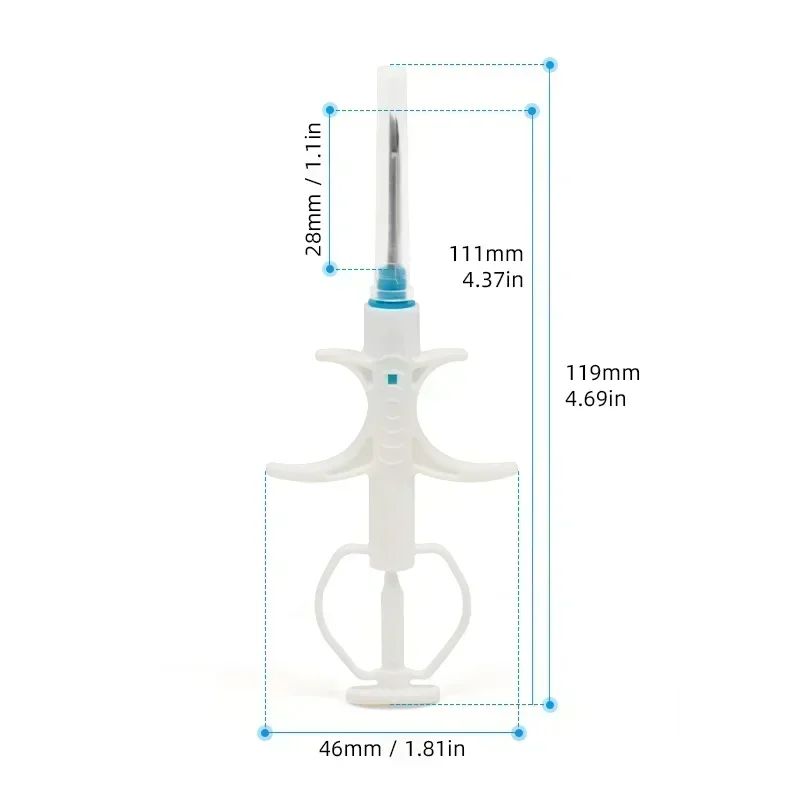 100pcs of Pet ID ICAR Tags High Performance EM4305 Compatible Microchip Syringes FDX-B ICAR  Animal ID Chip for Dogs and Cats