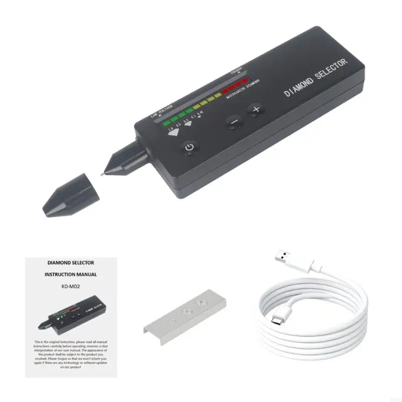 Jewelry Tester Pen Hardness Tester Featuring Portable Design USB C Charging and ABS Construction