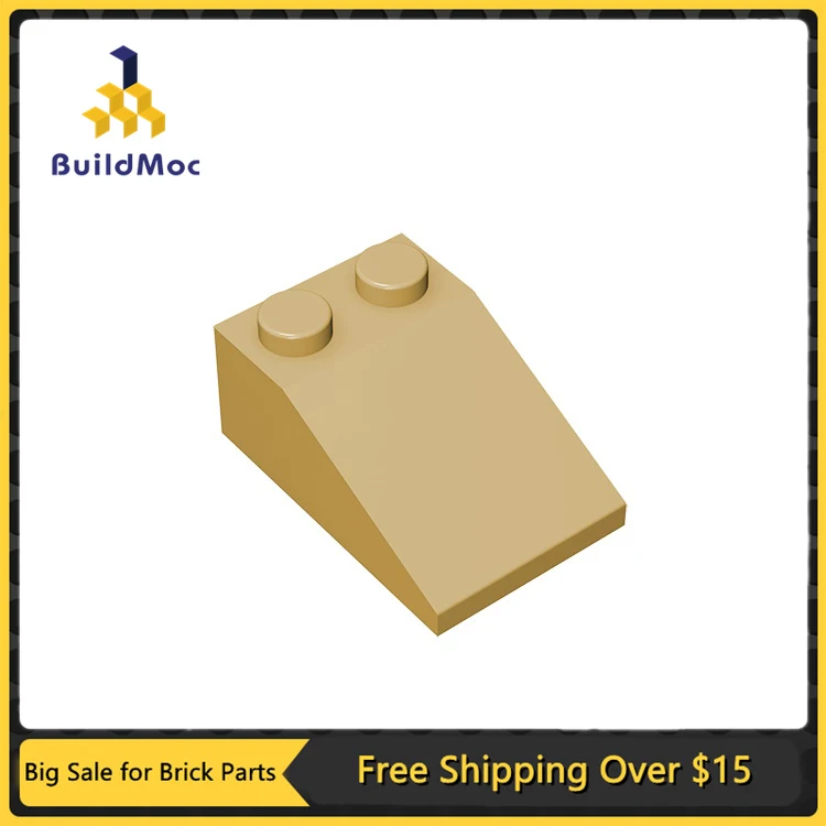 10Pcs MOC Parts 3298 Slope 33° 3 x 2 Compatible Bricks DIY Assmble Building Blocks Particle Kid Puzzle Brain Toy Birthday Gift