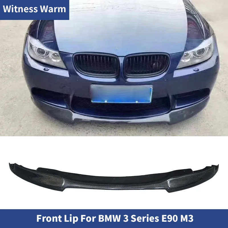 Carbon Fiber Front Bumper Spoiler Splitter Car Bumper Lip for Bmw E90 Refit M3 Bumper Front Shovel 2005-2012