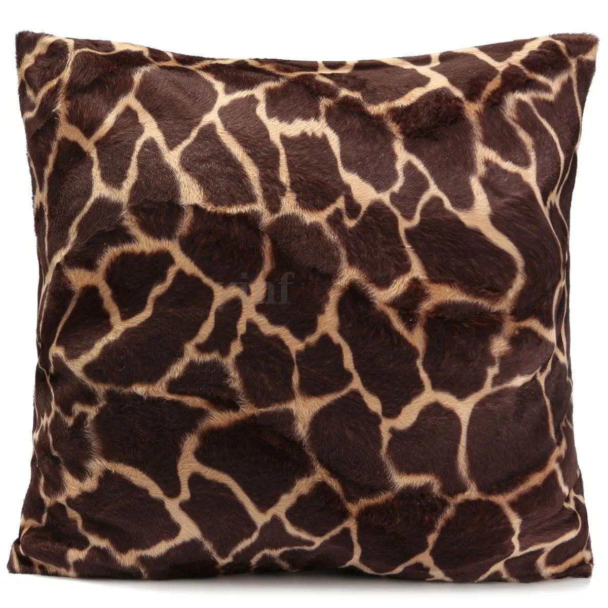 Plush Cushion Cover Tiger Striped Square Pillowcase Fluffy Pillow Decor for Home Sofa Chair Room