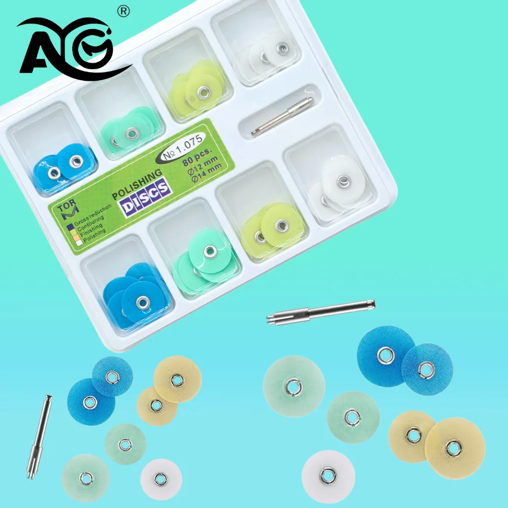 

AG Dental Polishing Discs Gross Reduction Contouring Mandrel Stripes Set Teeth Whitening Finishing Composites Dental Consumables