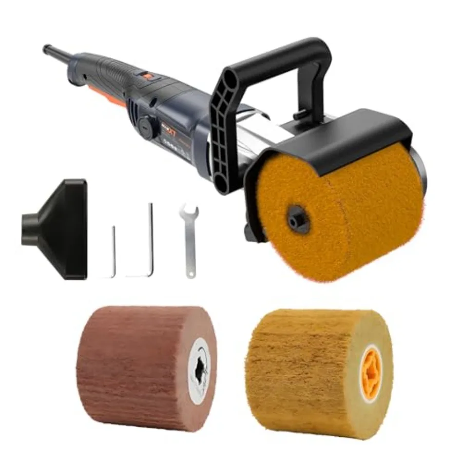 

Burnishing Polishing Machine 1300w Surface Conditioning Tool 6 Speed Variable 3200RPM Motor Drum Machine Grinder Handheld Elect