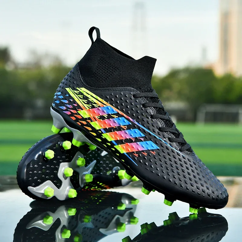 New Original Men Football Shoes Top Quality Society Match Football Field Boots Athletic Non Slip Lightweight Kids Soccer Cleats