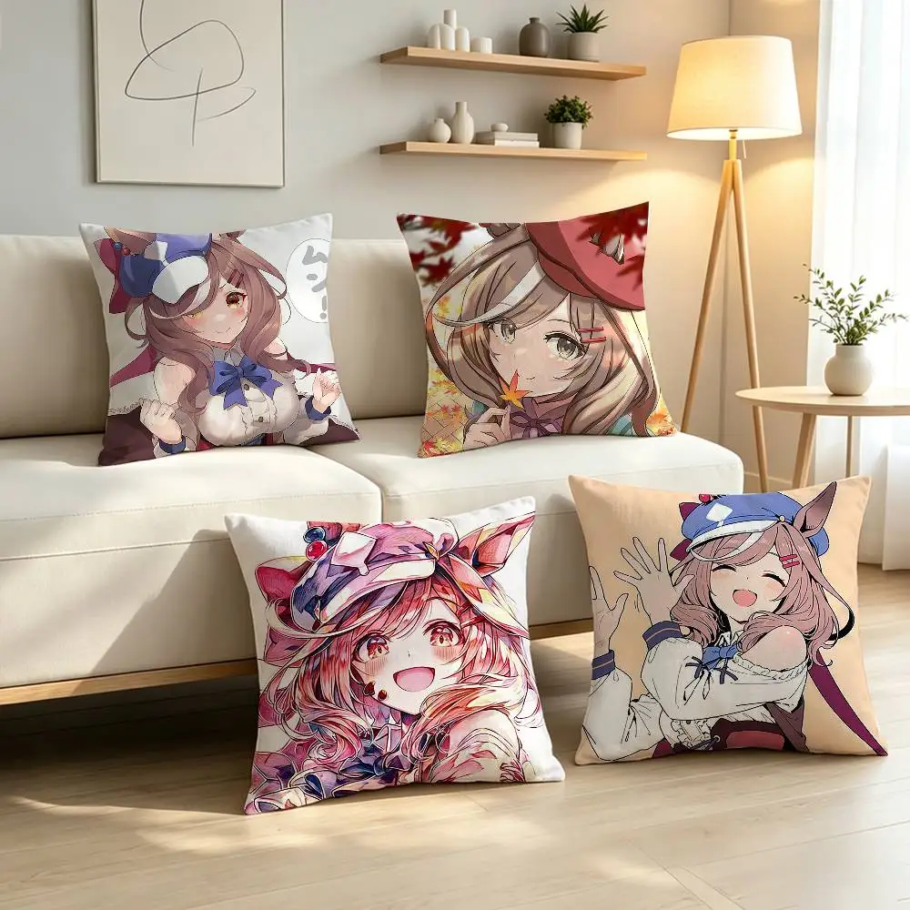 Uma Musume Matikane mambo  Pillow Case Pattern Printed Pillowcase For Living Room Sofa Cushion Cover
