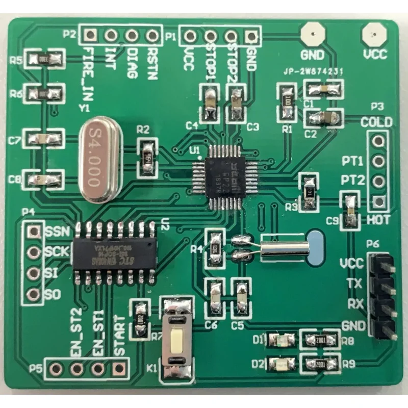 TDC-GP22 Module, Laser Ranging, Water Meter Flow Measurement Development Module