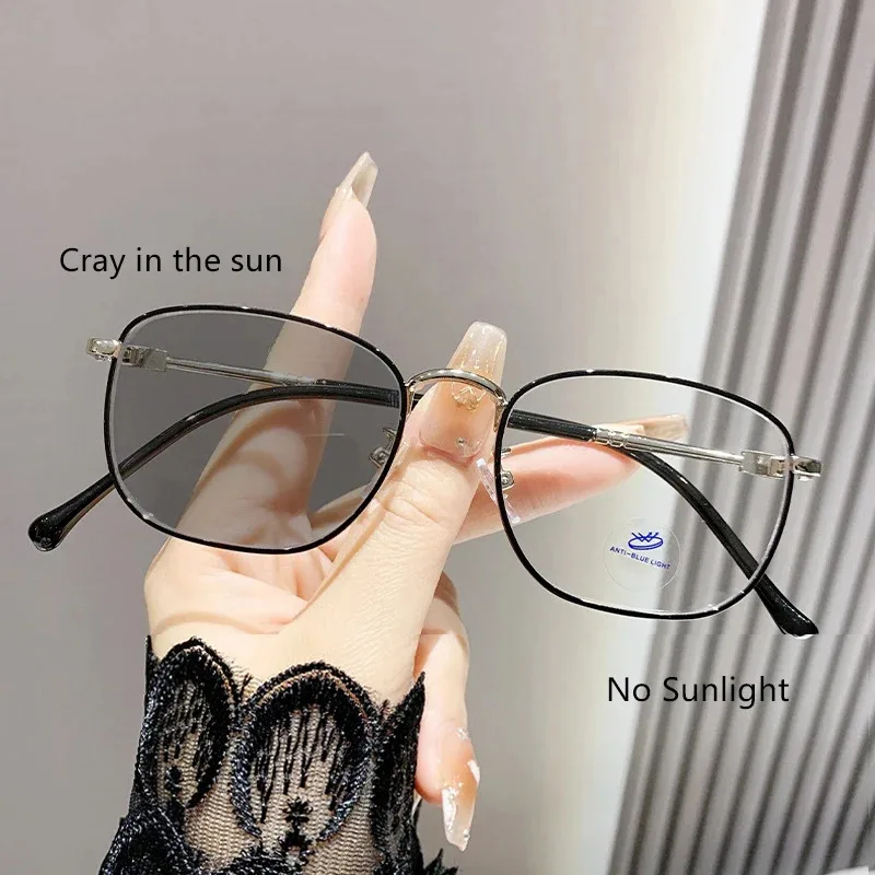 2025 نظارات القراءة اللونية مكافحة الضوء الأزرق عالية الوضوح المسنين طول النظر الشيخوخي نظارات الرجال النساء النظارات العصرية