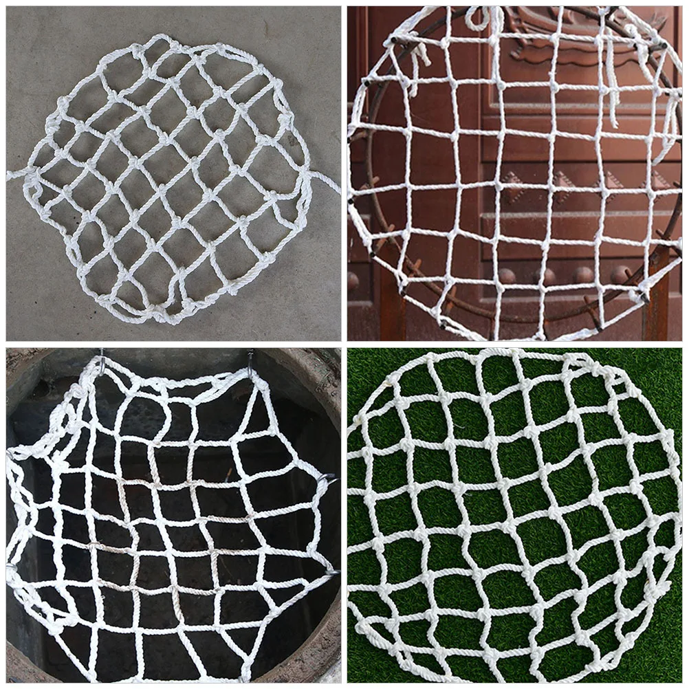 

4Pcs Fall-Proof Safety Nets Sturdy Well Cover Easy Install Municipal Electric Communication Wells Protection Net