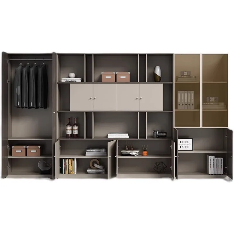 File cabinet, high cabinet, simple modern storage cabinet, office building background storage cabinet data