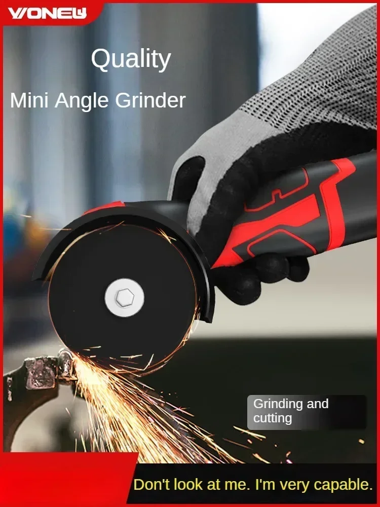 

Mini Cordless Angle Grinder with Lithium-ion Battery for Home Use