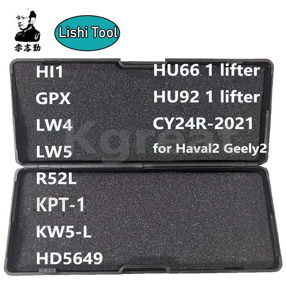 

Hot Sale Lishi Tool 2 in 1 HD5649 KPT-1 GPX LW4 LW5 R52L LW5-L HI1 CR24R CY24R HU66 HU92 1 Lifter for Haval 2 Locksmith Tool