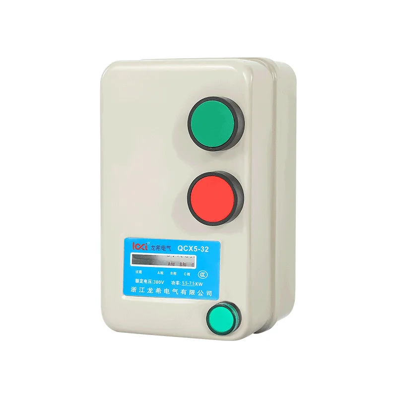 Magnetic starter air compressor fan water pump motor protector phase loss overload protection 4KW7.5KW380V