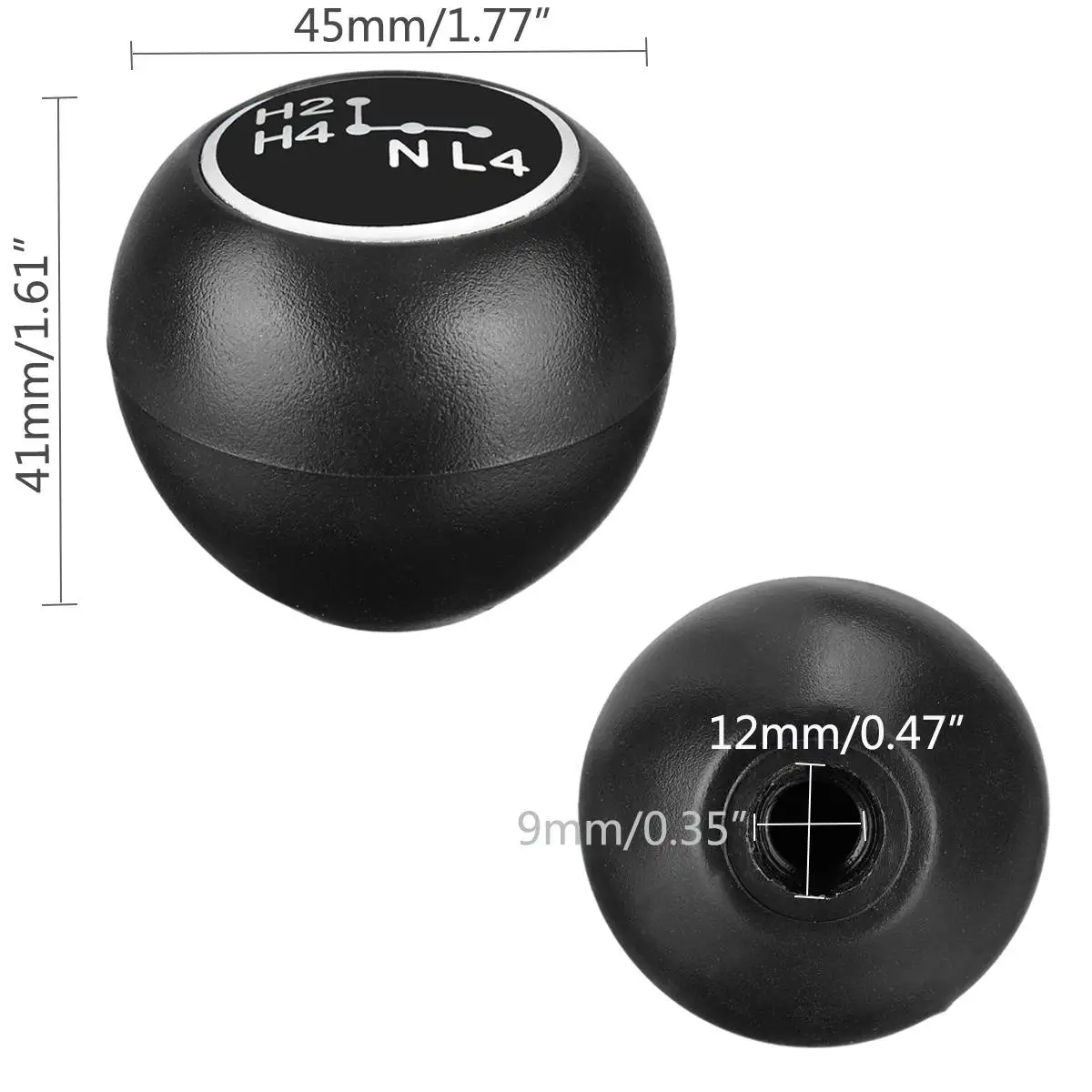 4-Speed Manual Car Gear Shift Knob Transfer Case Gear Knob Plastic For Toyota Land Cruisers 40 series 1969-1984