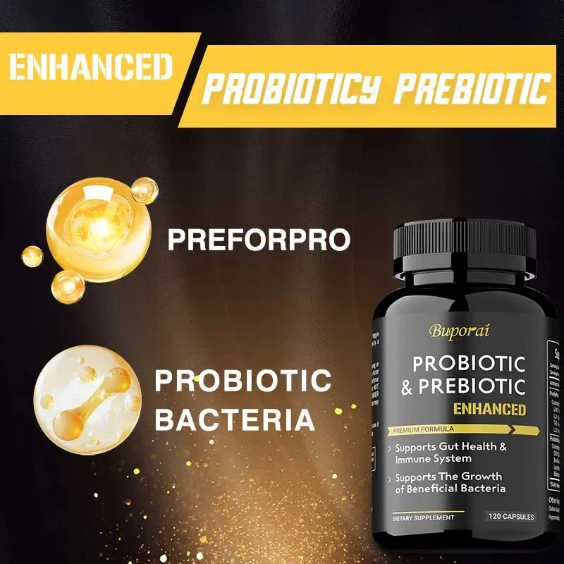 Probiotics & Prebiotics Capsules - Helps Balance Stomach Acid, Promote Healthy Intestinal Digestion, and Relieve Bloating - Image 4