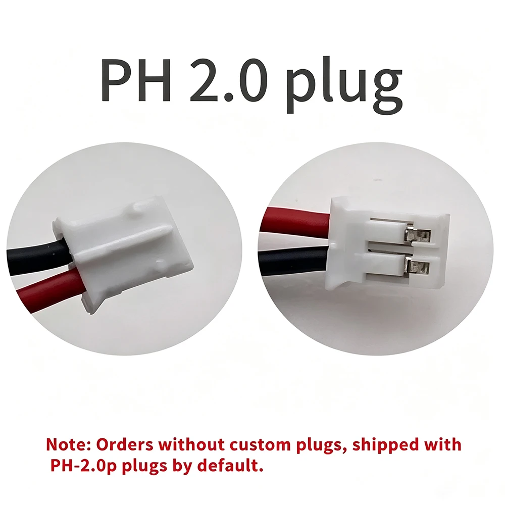 PHOMAX 602030 300mAh Lithium Rechargeable Battery 3.7V Li-ion Polymer Battery for Bluetooth Headset Speaker Monitor Self-Timer