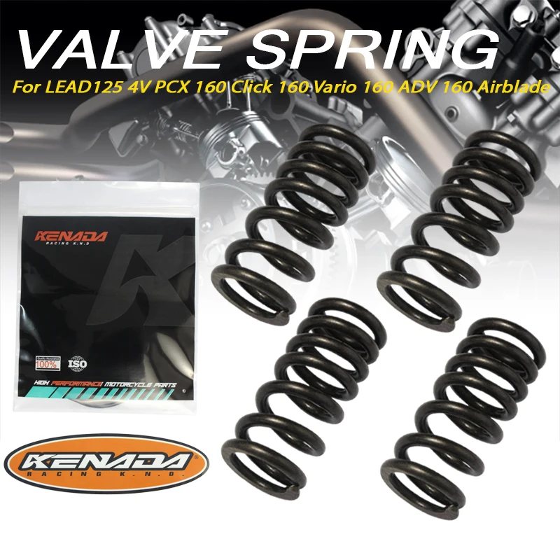 4 Pcs Performance Valve Springs For LEAD125 4V PCX160 ADV160 Vario160 Click160 Airblade 160 125/160 4V eSP+ Engine