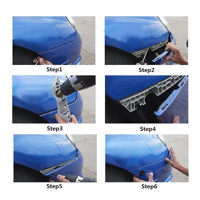 Leading-40X Quick Release Push Hood Latch Button Car Pin Bonnet Lock Bumper Clip Latches Silver