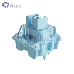 Akko V3 Pro 크림 블루 스위치, 게임용 MX 기계식 키보드 호환, 방진 스템 포함, 5 핀 촉각 스위치, 45 개