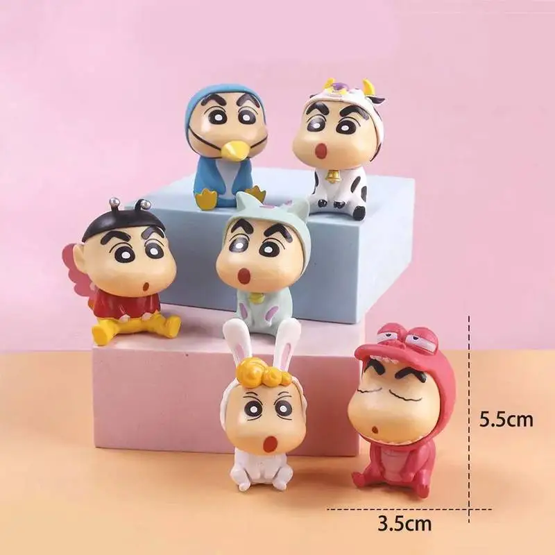 

In Stock 6pcs/Set Anime Figure Xiaoxin Blind Box Cute Cartoon Toy Lucky Bag Figure Cake Topper Ornament Surprise Gift For Fans