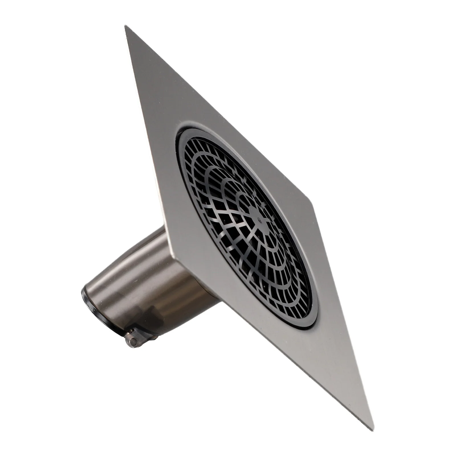 Floor Drain Strainer Bathroom Floor Drain 304 Stainless Steel 90° Straight Discharge Bathroom Use Automatic Closure