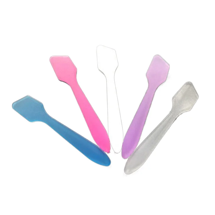 DIY、マスクスクレーパー、調整スティック、泥フィルムミキシングツール、化粧品美容セット、50個用のカラフルなマスクショベル