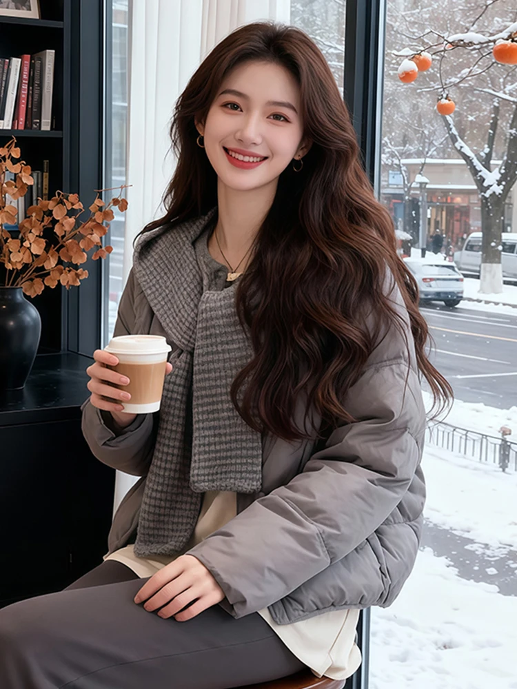 

Утепленная вязаная хлопковая куртка с капюшоном, модная, универсальная, с длинными рукавами, на молнии, круглый вырез горловины.