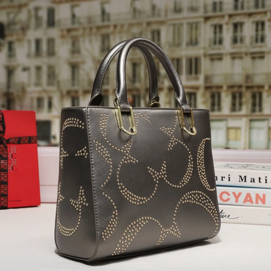 جديد وصول المرأة حقيبة الكتف حقيبة يد حمل مع حجر الراين التطريز تصميم حقيبة السيدات عالية الجودة